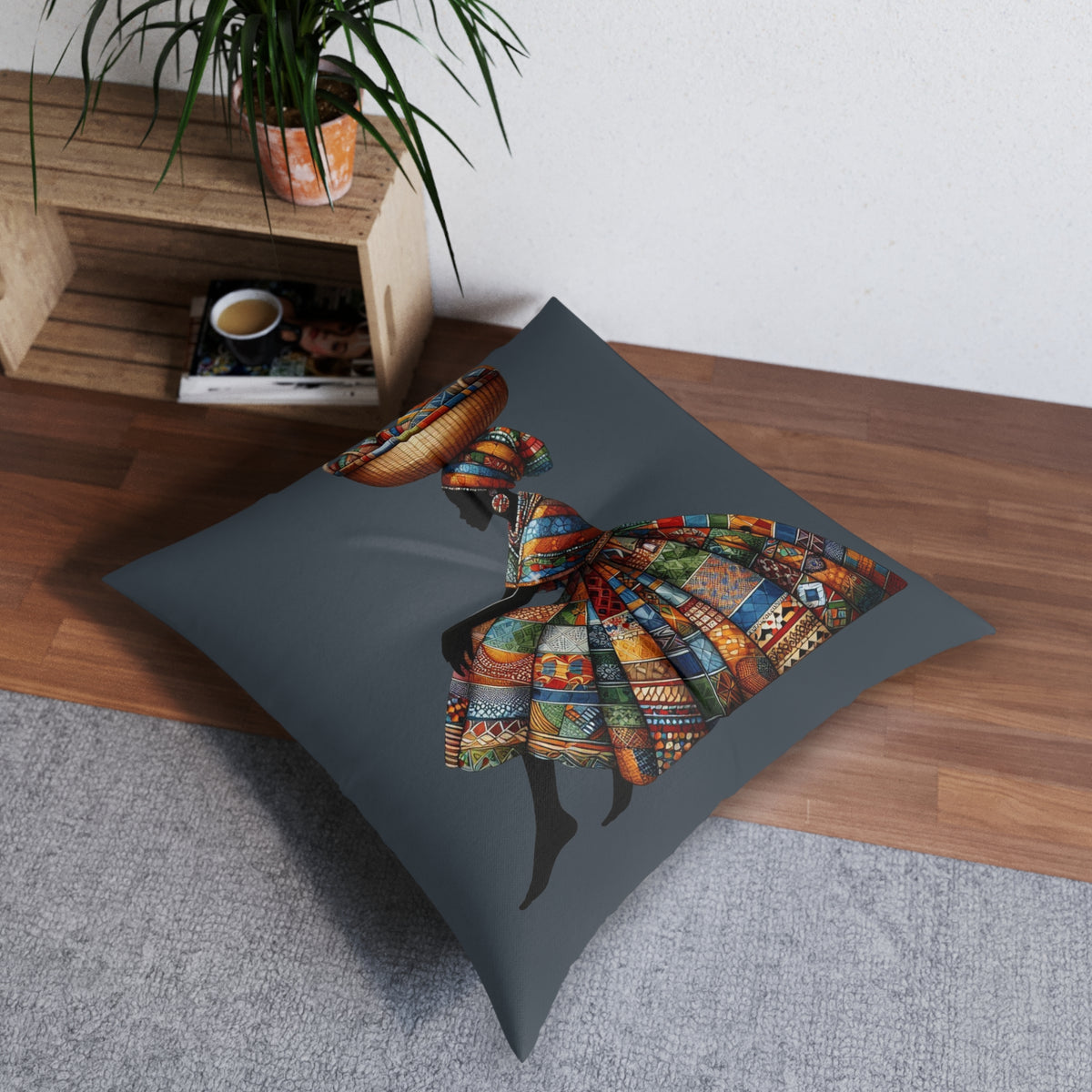 Prayer Pillow, Meditation Pillow, Floor Pillow, Square Pillow
