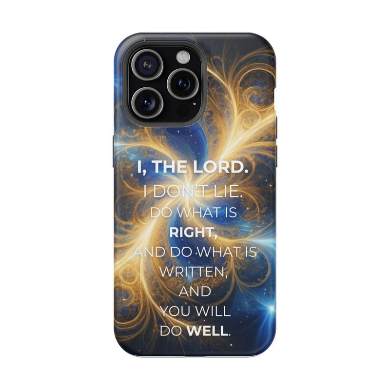 Inspirational Phone Case - I, The Lord - Impact-Resistant Cover, Bible Verse Gift, Motivational Case, Christian Accessory