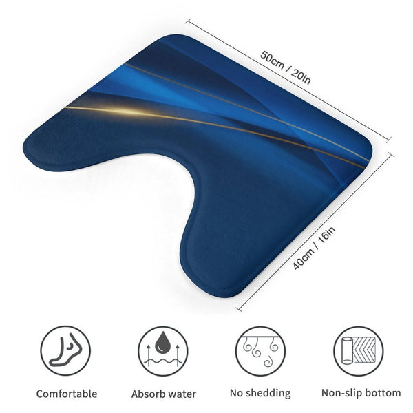U-shaped floor mat, bathroom mat