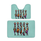 Bathroom Flannel Floor Mat Set