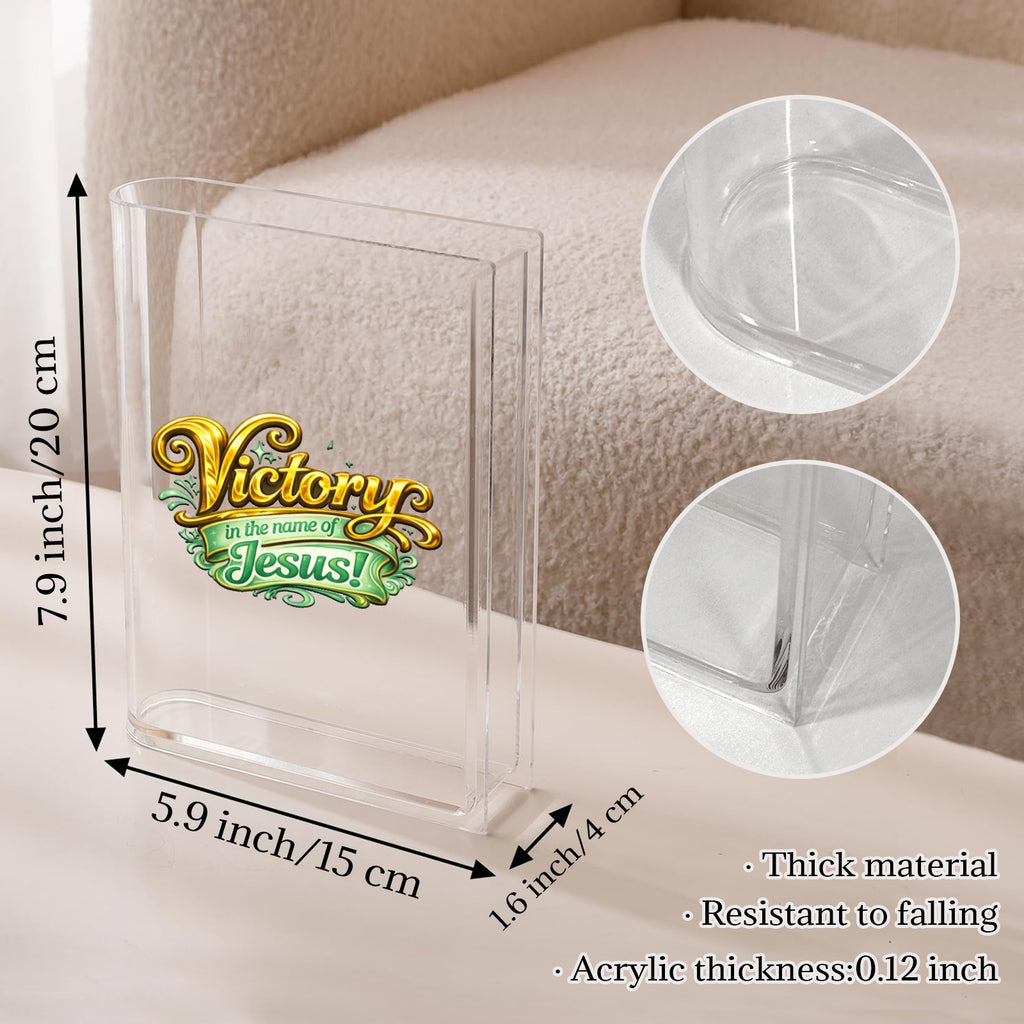 conference vase Acrylic Book Shaped Vase (Two-Sided Print)