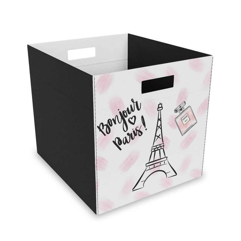 Felt Storage Box, Paris Theme