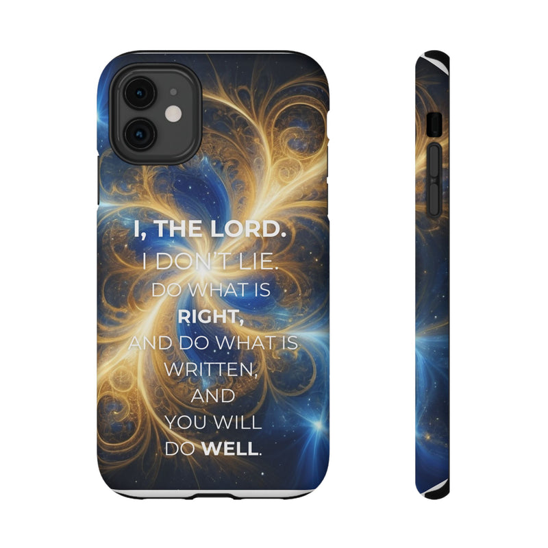 Inspirational Phone Case - I, The Lord - Impact-Resistant Cover, Bible Verse Gift, Motivational Case, Christian Accessory