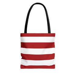 Red and White Tote Bag, Tote