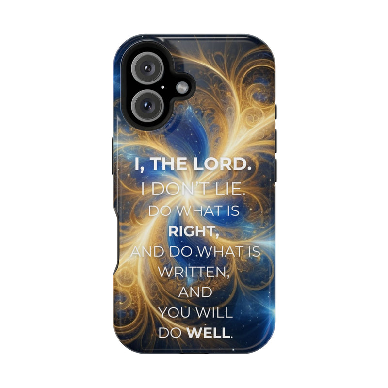 Inspirational Phone Case - I, The Lord - Impact-Resistant Cover, Bible Verse Gift, Motivational Case, Christian Accessory