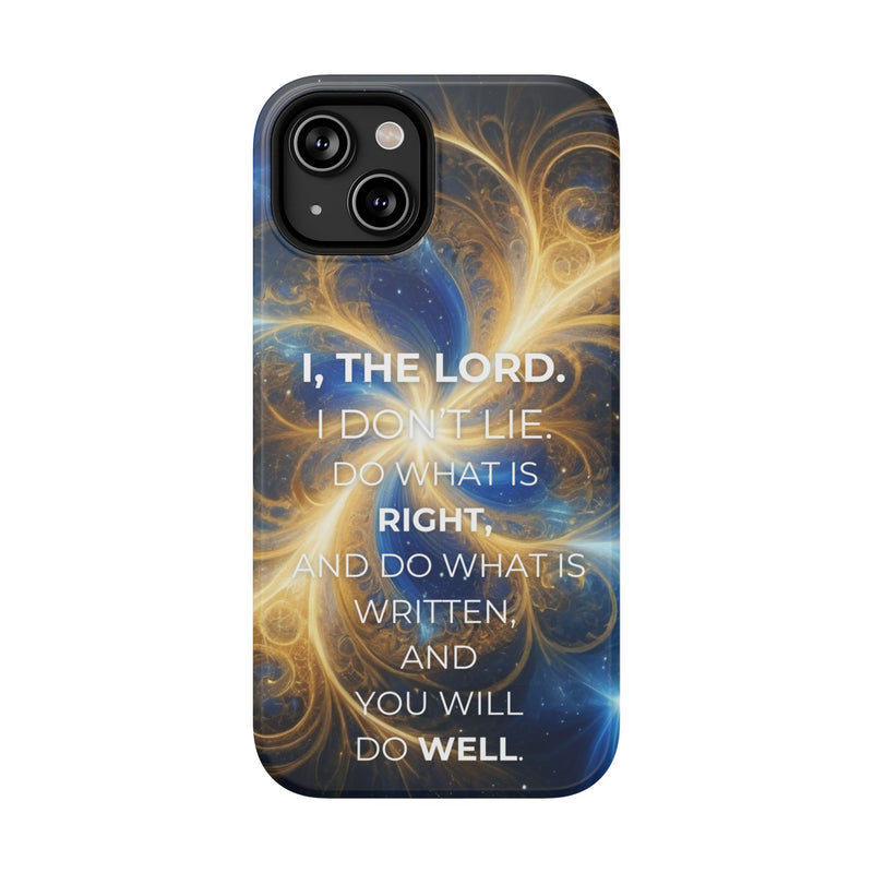 Inspirational Phone Case - I, The Lord - Impact-Resistant Cover, Bible Verse Gift, Motivational Case, Christian Accessory