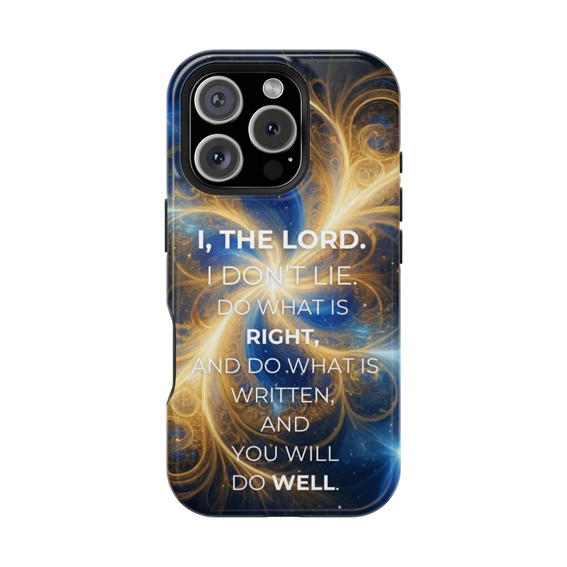 Inspirational Phone Case - I, The Lord - Impact-Resistant Cover, Bible Verse Gift, Motivational Case, Christian Accessory
