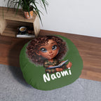 Floor Pillow, Tufted Round Floor Pillow, Reading Pillow, Custom Floor Pillow