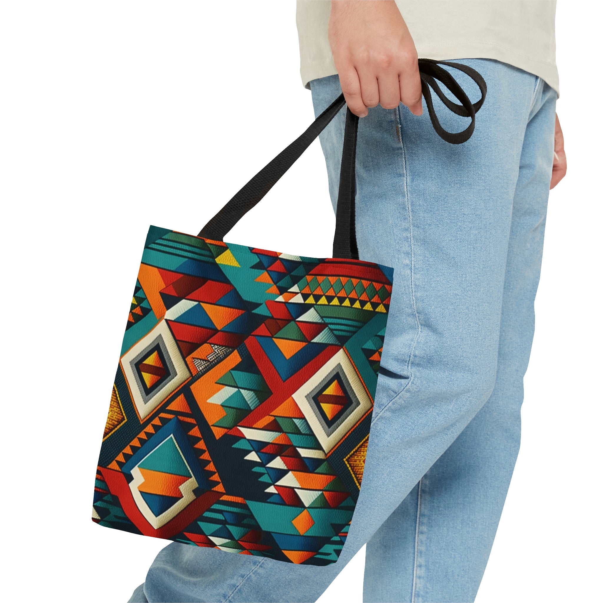 Totes, Tote Bags, Travel Tote, Geometric Design, Ohemaa's Creations