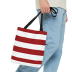 Red and White Tote Bag, Tote