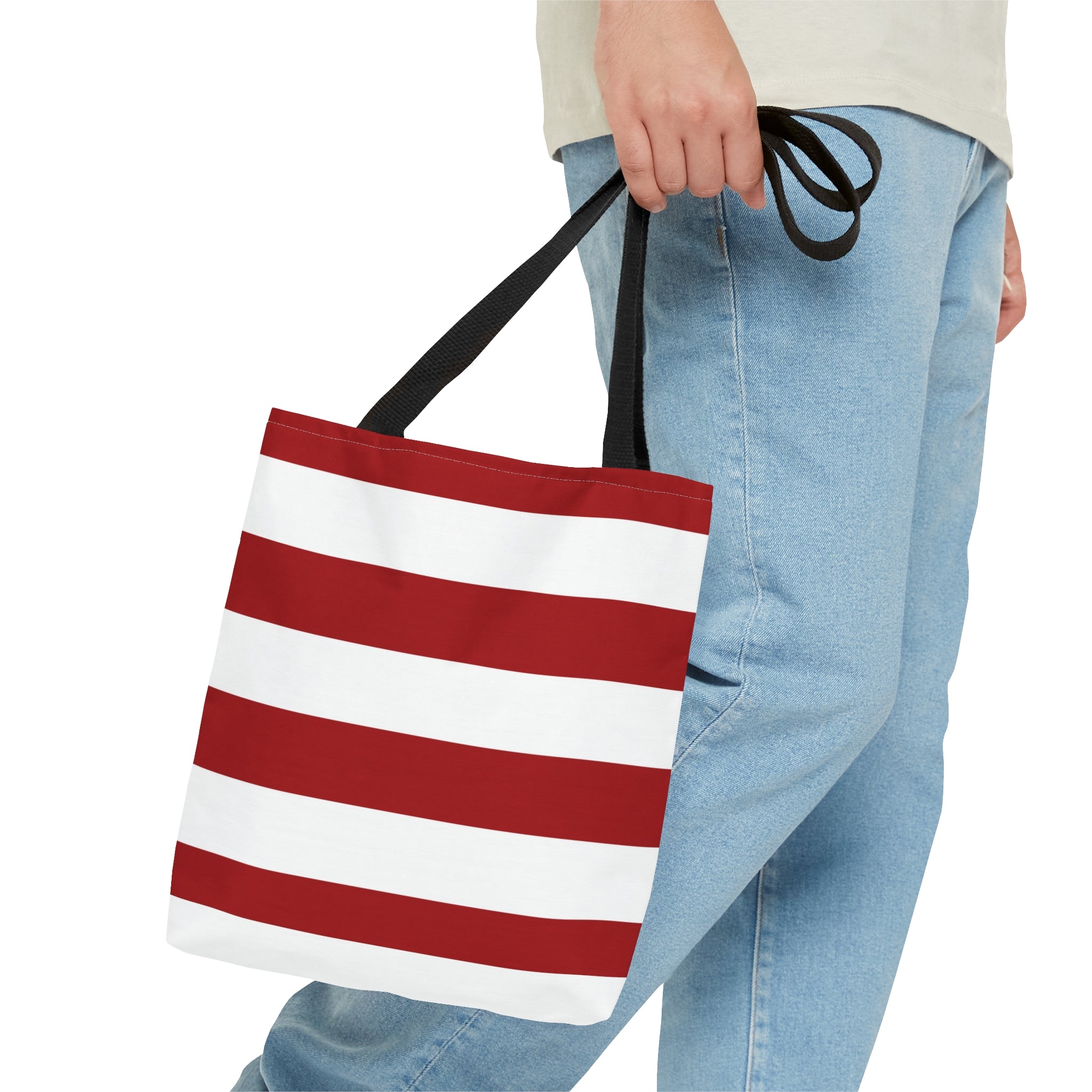Red and White Tote Bag, Tote