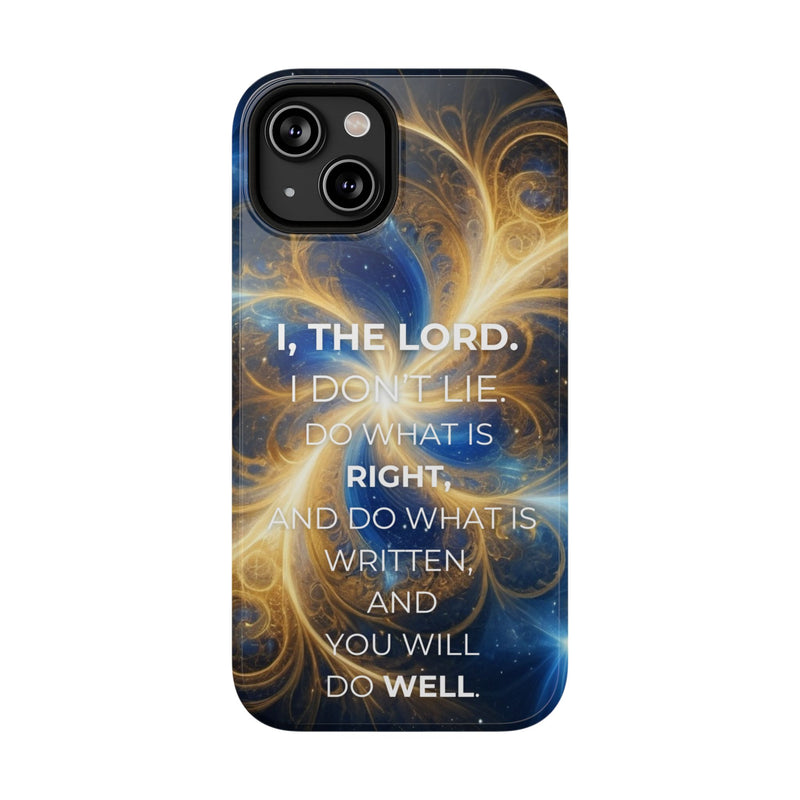Inspirational Phone Case - I, The Lord - Impact-Resistant Cover, Bible Verse Gift, Motivational Case, Christian Accessory