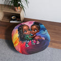 Tufted Floor Pillow, Round Floor Pillow, Reading Pillow