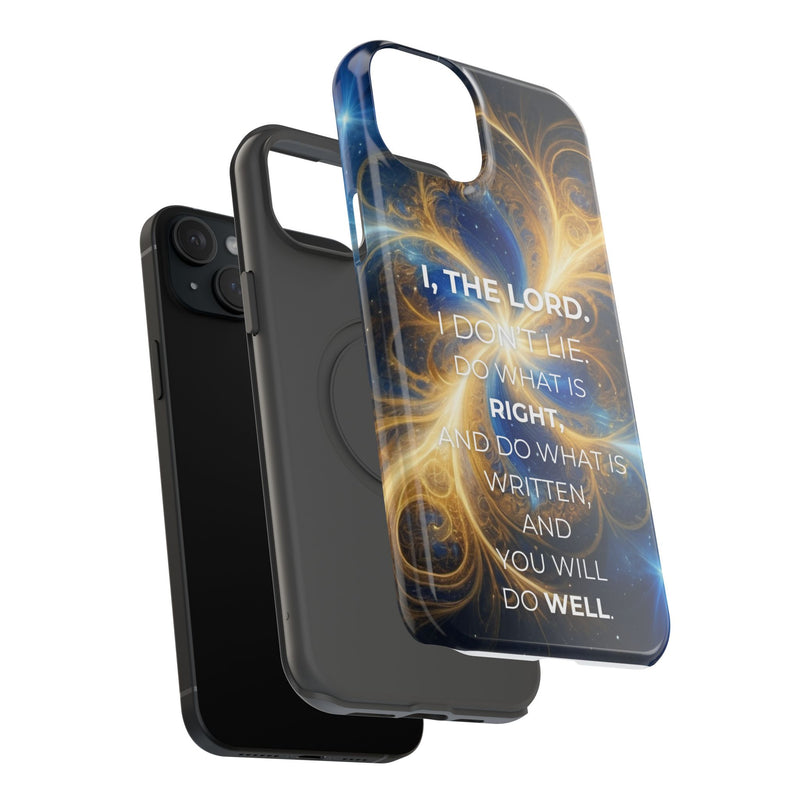 Inspirational Phone Case - I, The Lord - Impact-Resistant Cover, Bible Verse Gift, Motivational Case, Christian Accessory
