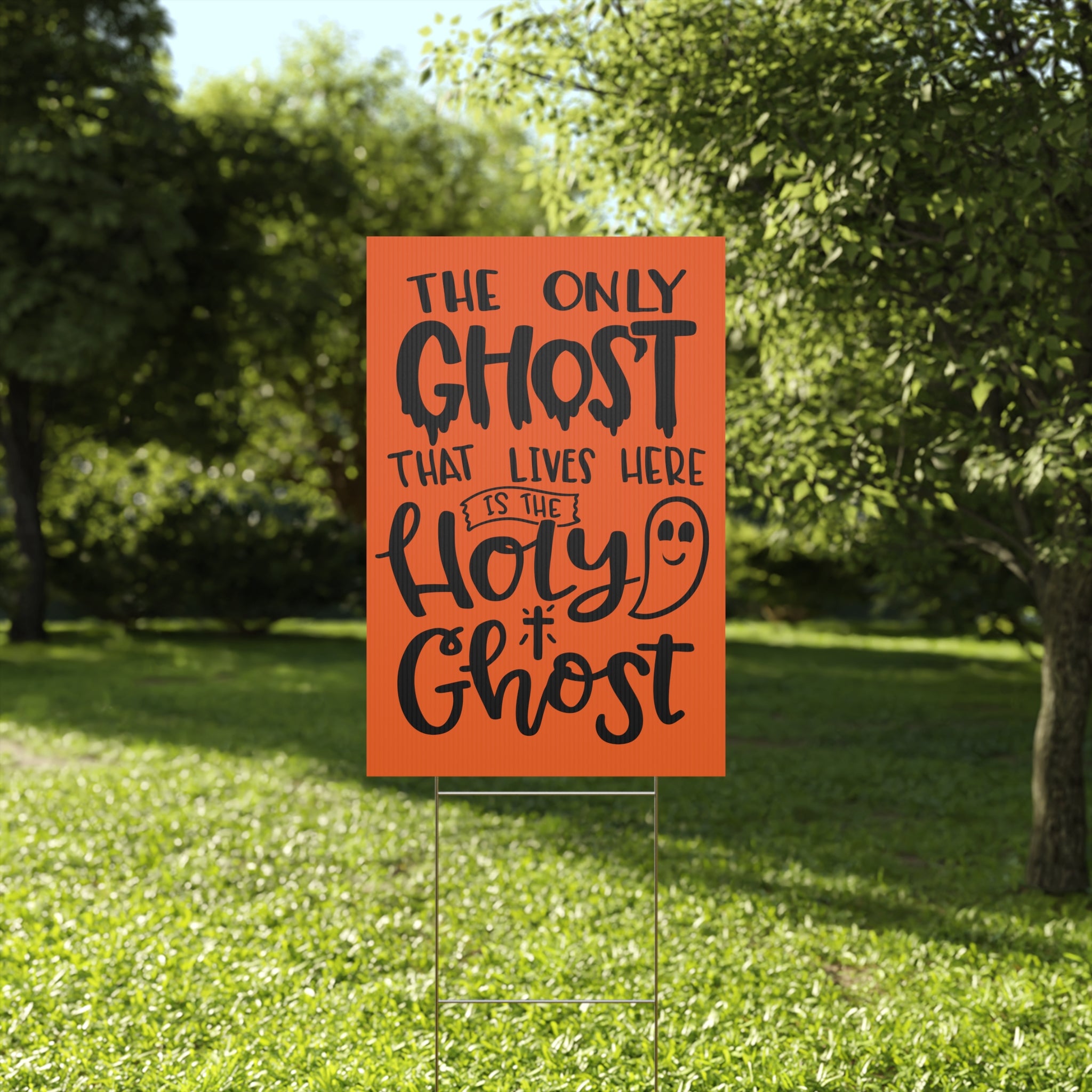 Plastic Yard Sign, Yard Sign, Halloween Sign, Sign,