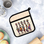 Pot Holder with Pocket, Colorful Pot Holder, African Print