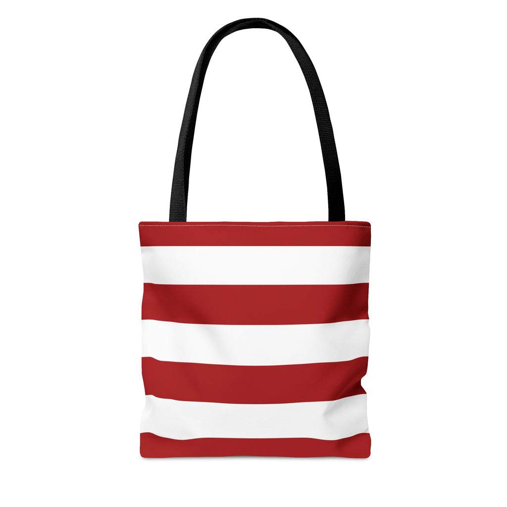Red and White Tote Bag, Tote
