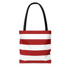 Red and White Tote Bag, Tote