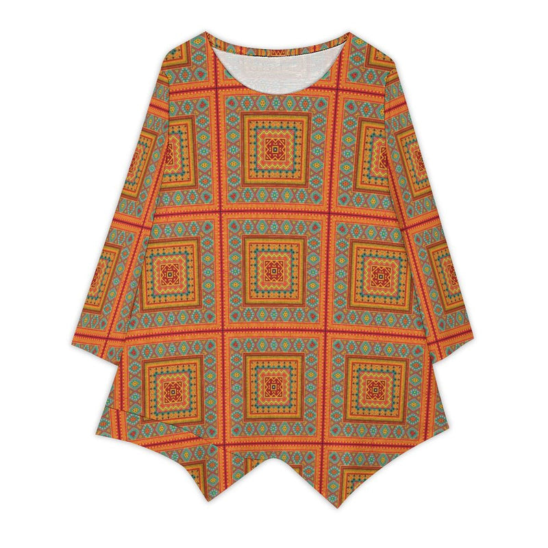 Women's Linen Long-Sleeve Top Long-sleeved top