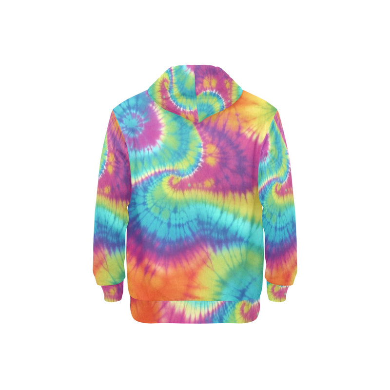 Colorful Unisex Fleece Hoodie w/ White Lining Hood (Model H55)