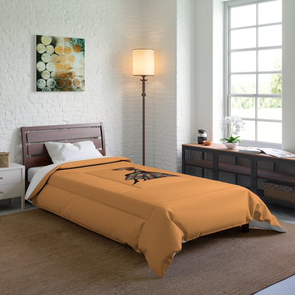 Artistic African Woman Comforter - Vibrant Bohemian Bedding