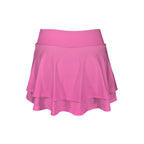 High Waist Layered Ruffle Pockets Sports Skirt