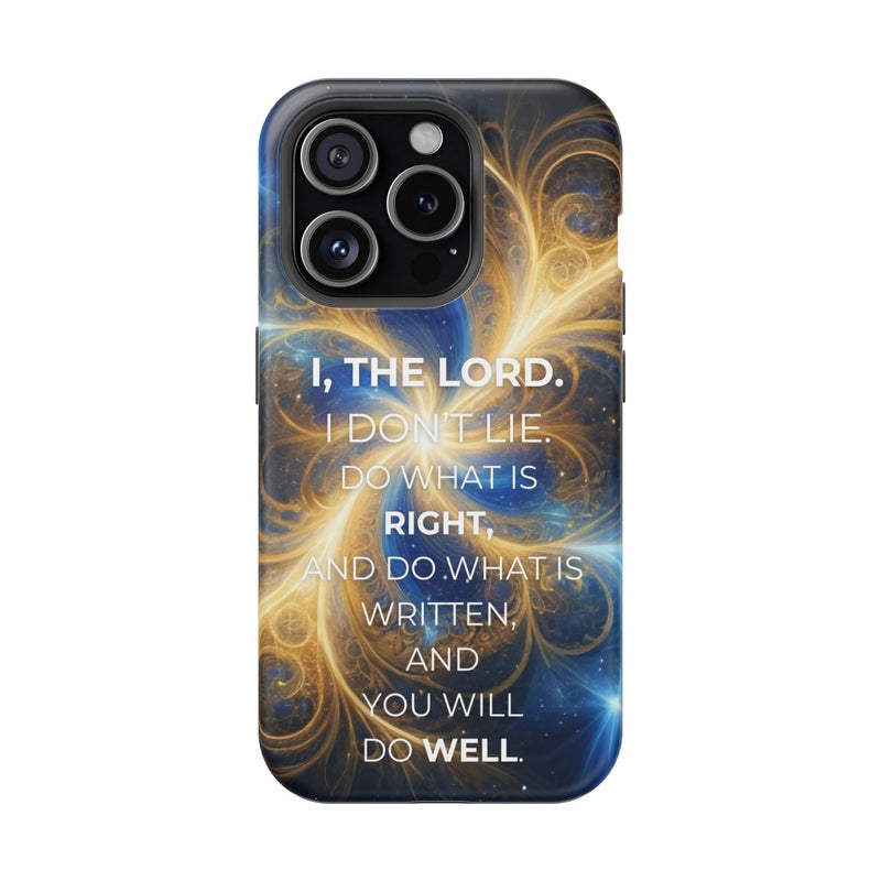 Inspirational Phone Case - I, The Lord - Impact-Resistant Cover, Bible Verse Gift, Motivational Case, Christian Accessory