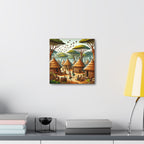 African Canvas, Canvas for Home Decor, Wall Decoration, Housewarming Gift, Room Decor