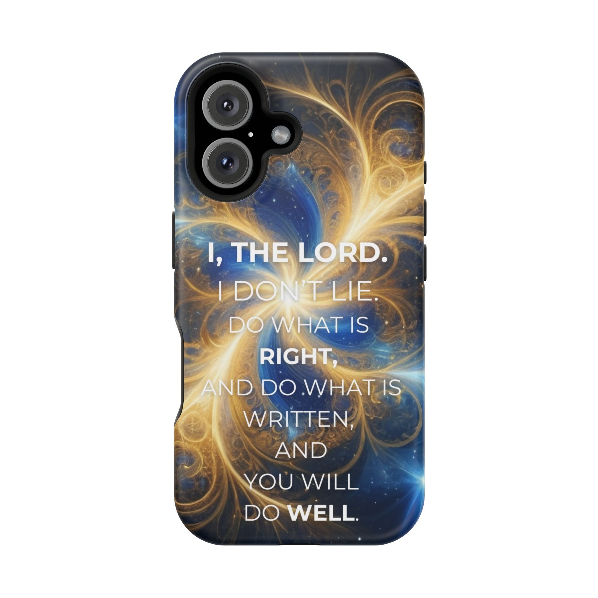 Inspirational Phone Case - I, The Lord - Impact-Resistant Cover, Bible Verse Gift, Motivational Case, Christian Accessory