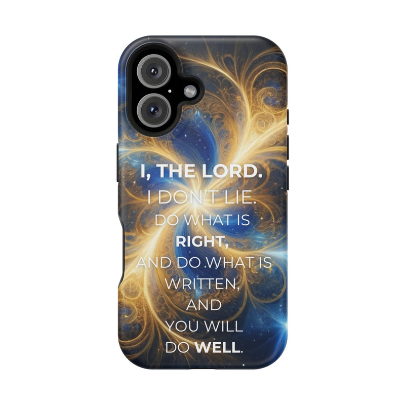 Inspirational Phone Case - I, The Lord - Impact-Resistant Cover, Bible Verse Gift, Motivational Case, Christian Accessory