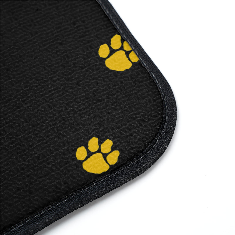 Custom Pet-Themed Car Floor Mat, Paw Print Design, Auto Accessory, Wildcat Lover Gift, Car Decor