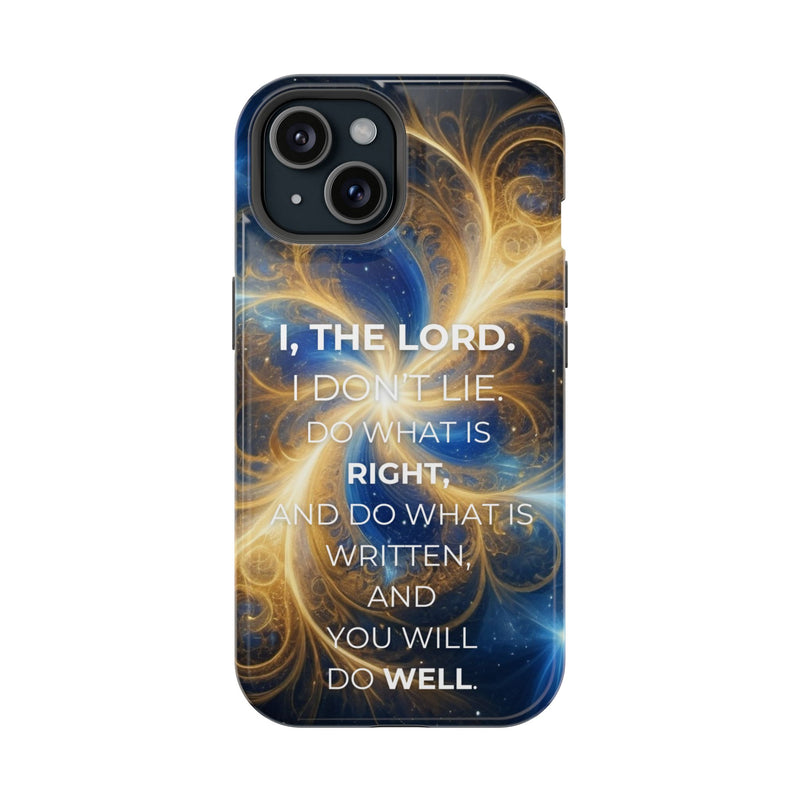 Inspirational Phone Case - I, The Lord - Impact-Resistant Cover, Bible Verse Gift, Motivational Case, Christian Accessory