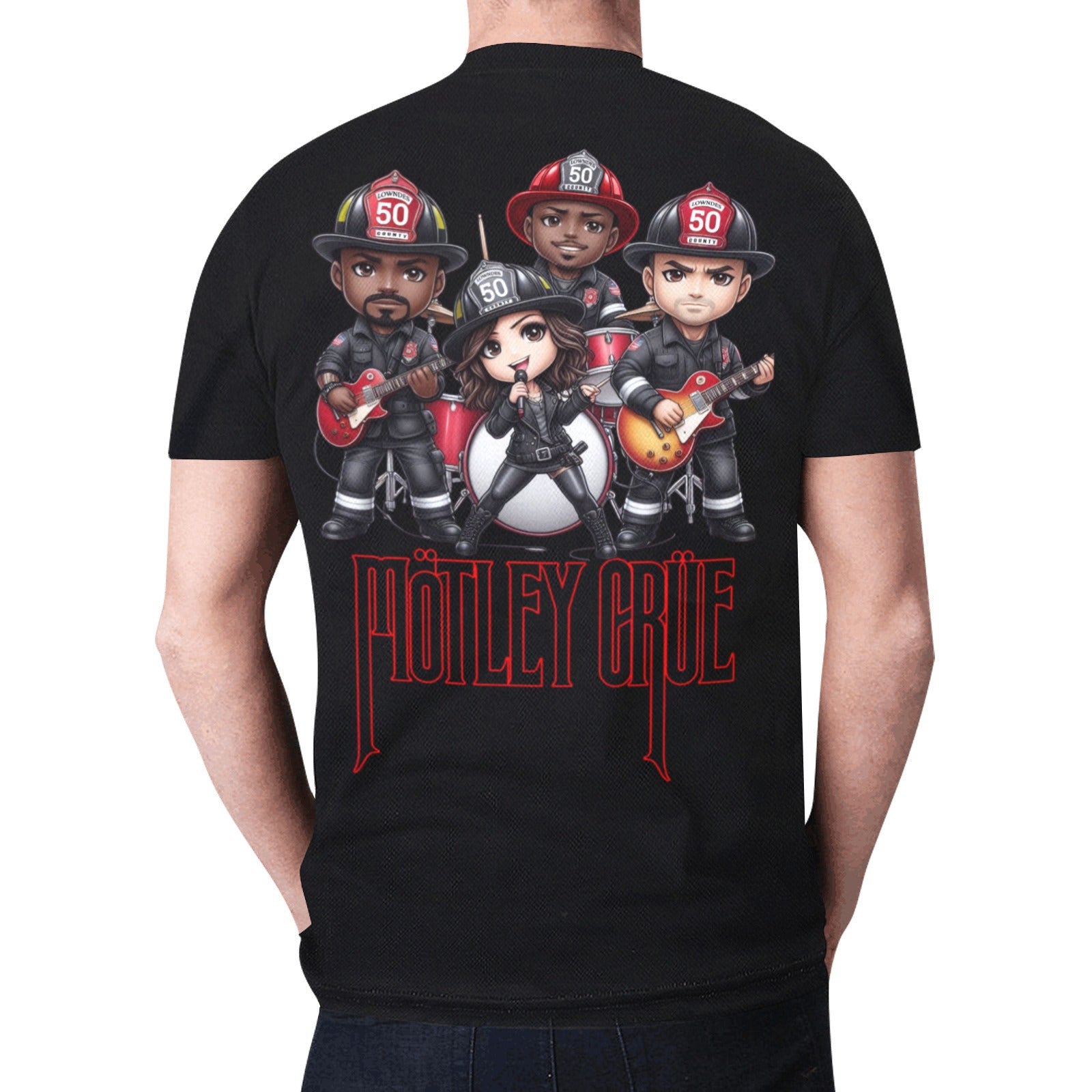 motley_black New All Over Print T-shirt for Men (Model T45)