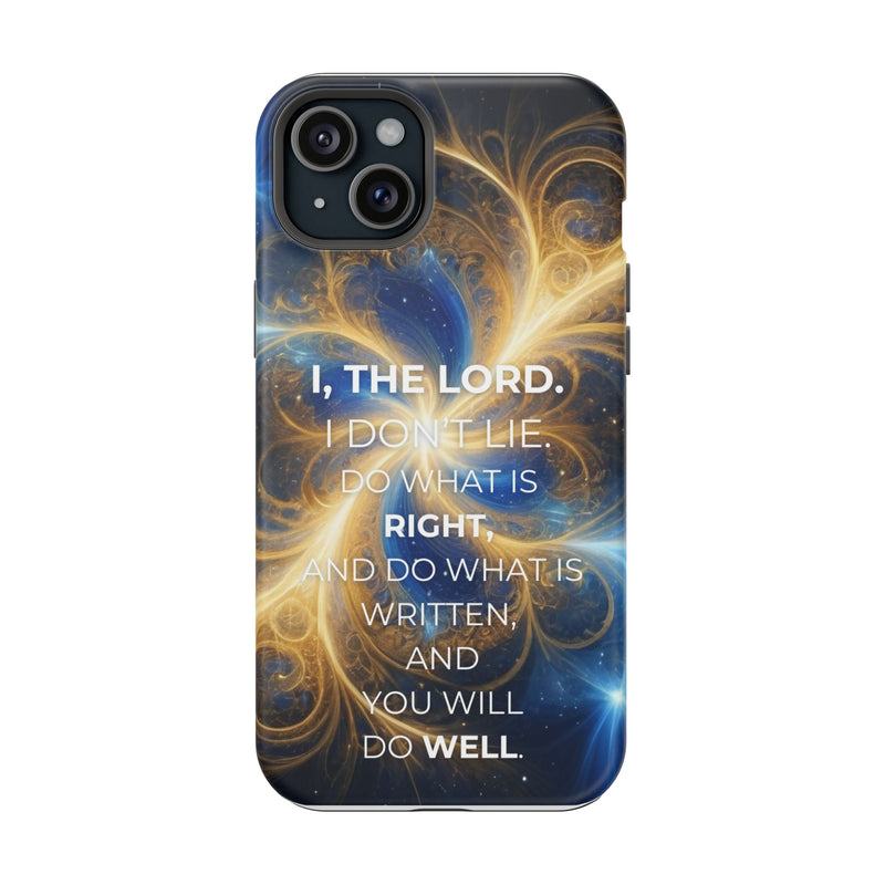 Inspirational Phone Case - I, The Lord - Impact-Resistant Cover, Bible Verse Gift, Motivational Case, Christian Accessory