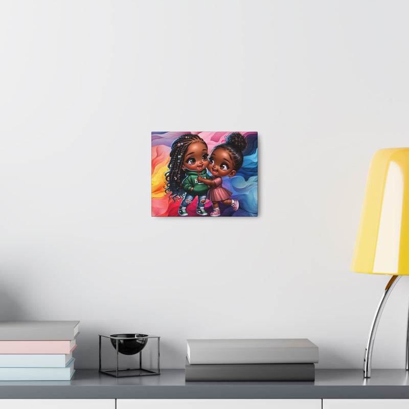 Afro Girl Canvas, African Canvas, Home Decor, Wall Decoration, Housewarming Gift, Girl Canvas