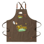 Unisex Canvas Cross Back Apron with Pockets