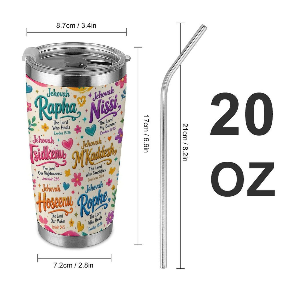 Names of God 20oz Stainless Steel Tumbler (USA)