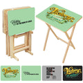 TV Trays with Storage Rack