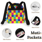 Casual women's backpack Mini Backpack, Color Block