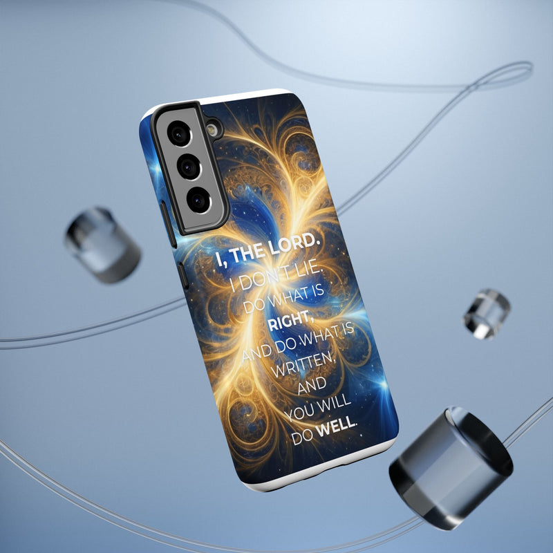 Inspirational Phone Case - I, The Lord - Impact-Resistant Cover, Bible Verse Gift, Motivational Case, Christian Accessory