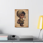 Afro Girl Canvas, African Canvas, Canvas for Home Decor, Wall Decoration, Housewarming Gift, Girl Canvas, Nursery