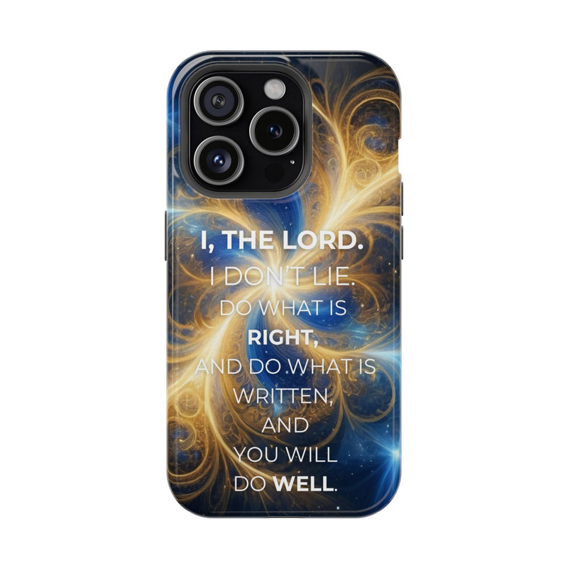Inspirational Phone Case - I, The Lord - Impact-Resistant Cover, Bible Verse Gift, Motivational Case, Christian Accessory
