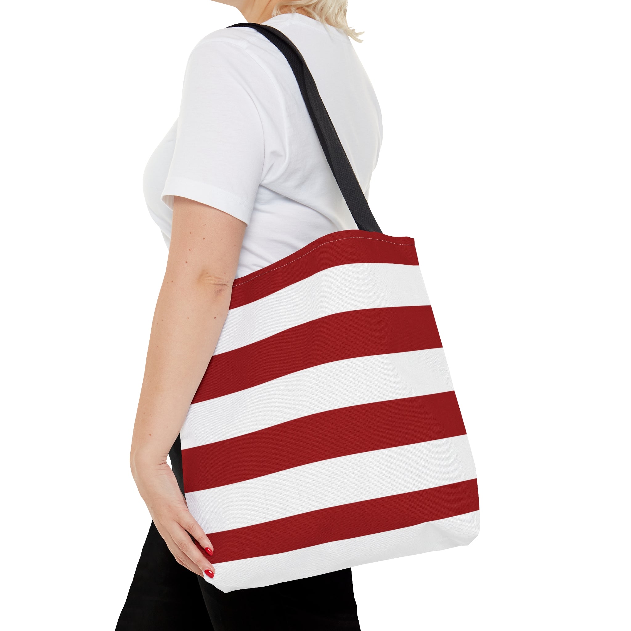 Red and White Tote Bag, Tote