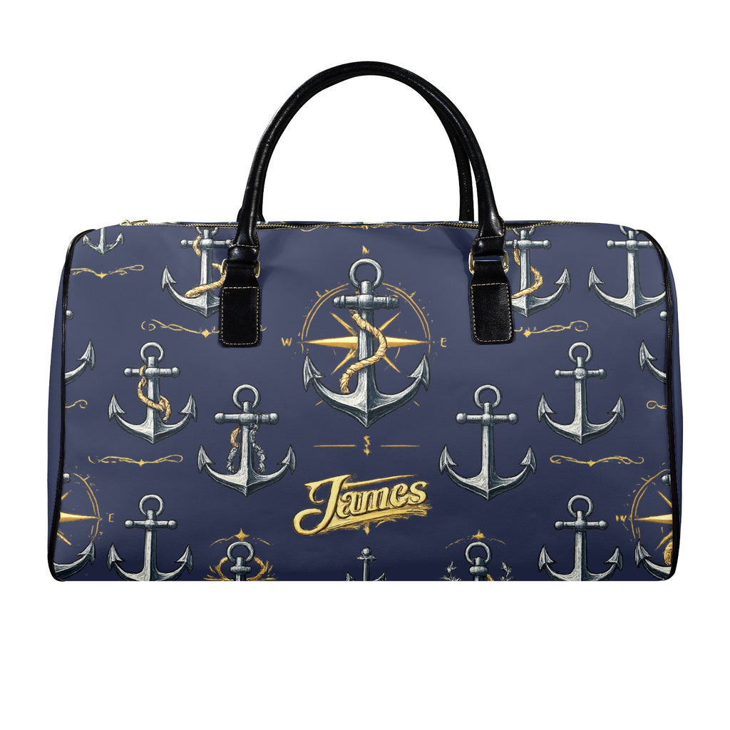 Anchor Leather Travel Bag-Large (Short Patch) Cruise