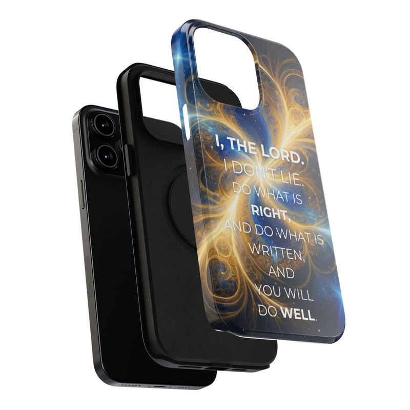Inspirational Phone Case - I, The Lord - Impact-Resistant Cover, Bible Verse Gift, Motivational Case, Christian Accessory