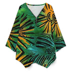 Women's V-Neck Zip Top V-neck top