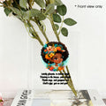 flower girl Acrylic Book Shaped Vase (Two-Sided Print)