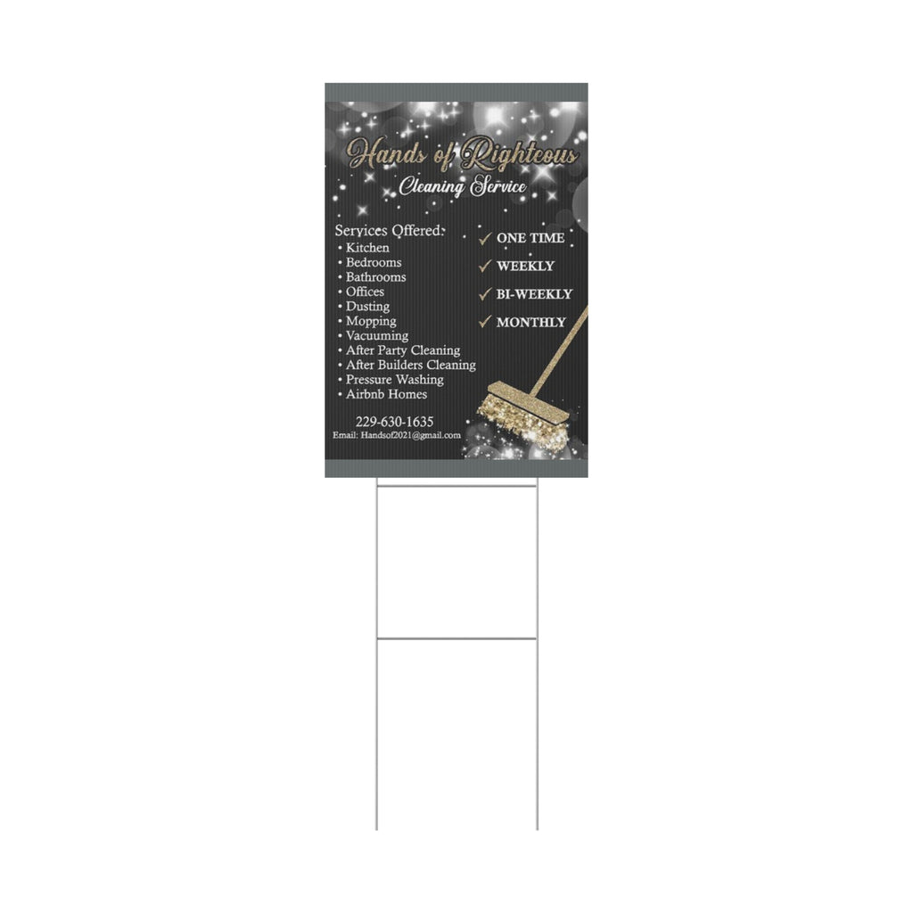 Plastic Yard Sign, Yard Sign