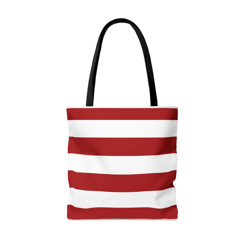 Red and White Tote Bag, Tote
