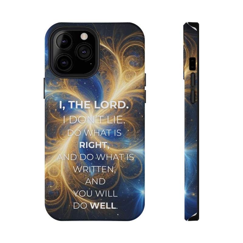Inspirational Phone Case - I, The Lord - Impact-Resistant Cover, Bible Verse Gift, Motivational Case, Christian Accessory